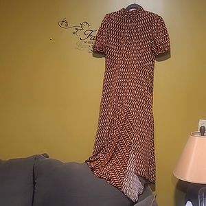 Who What Wear Midi Short Sleeve Dress